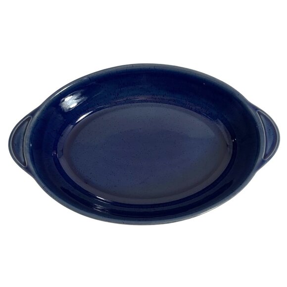 Denby-Langley HARLEQUIN 12" Oval Handles Casserole Baking Dish Baker England - Picture 6 of 8